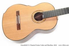 Greenfield C1 Classical Guitar Cedar and Brazilian, 2010 Top View