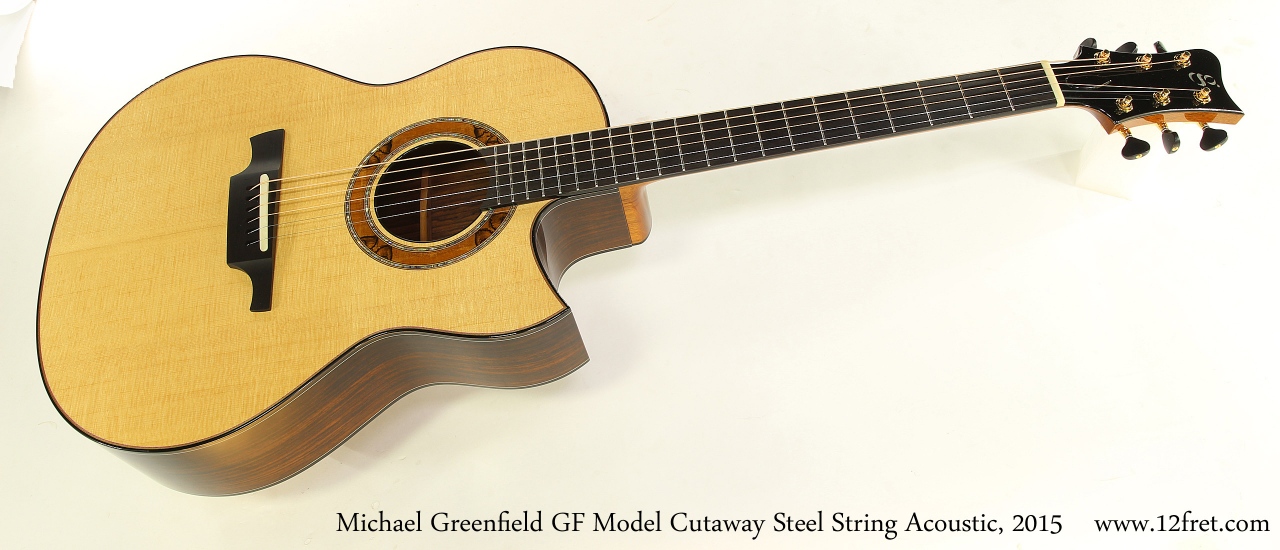 Michael Greenfield GF Model Cutaway Steel String Acoustic, 2015 Full Front View