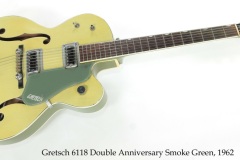 Gretsch 6118 Double Anniversary Smoke Green, 1962 Full Front View