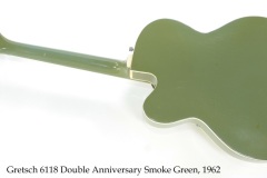 Gretsch 6118 Double Anniversary Smoke Green, 1962 Full Rear View