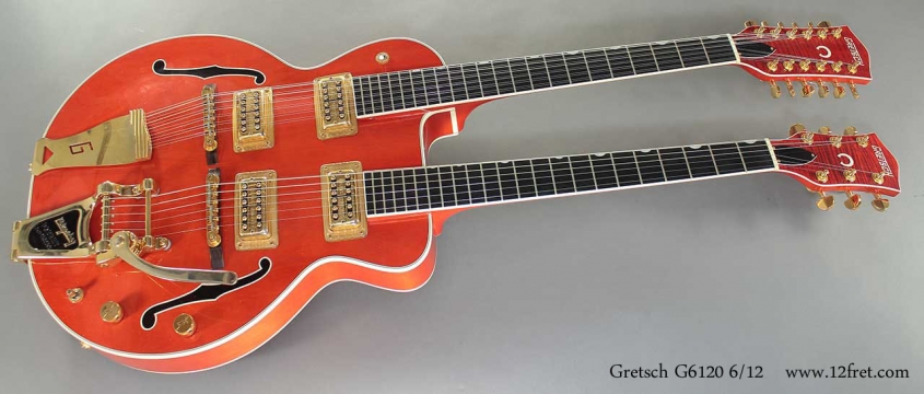 Gretsch Nashville G6120 6 - 12 Doubleneck full front view