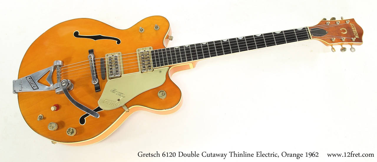 Gretsch 6120 Double Cutaway Thinline, Orange 1962 | www.12fret.com