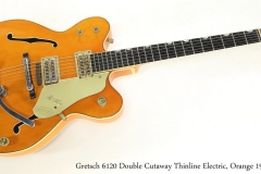 Gretsch 6120 Double Cutaway Thinline Electric, Orange 1962 Full Front VIew