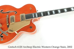 Gretsch 6120 Archtop Electric Western Orange Stain, 2002 Full Front View
