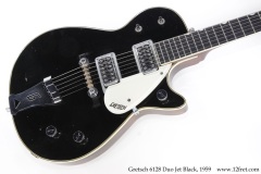 Gretsch 6128 Duo Jet Black, 1959 Top View