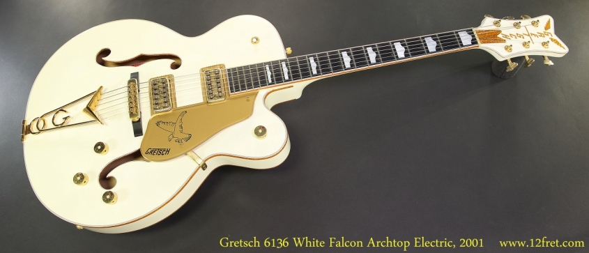 Gretsch 6136 White Falcon Archtop Electric, 2001 Full Front View