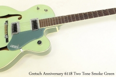 Gretsch Anniversary 6118 Two Tone Smoke Green 1964 Full Front View