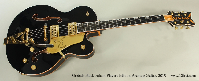 Gretsch Black Falcon Players Edition Archtop Guitar, 2015 Full Front View