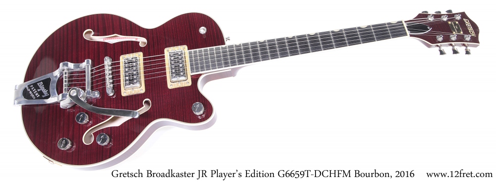 Gretsch Broadkaster JR Player's Edition G6659T-DCHFM Bourbon, 2016 Full Front View