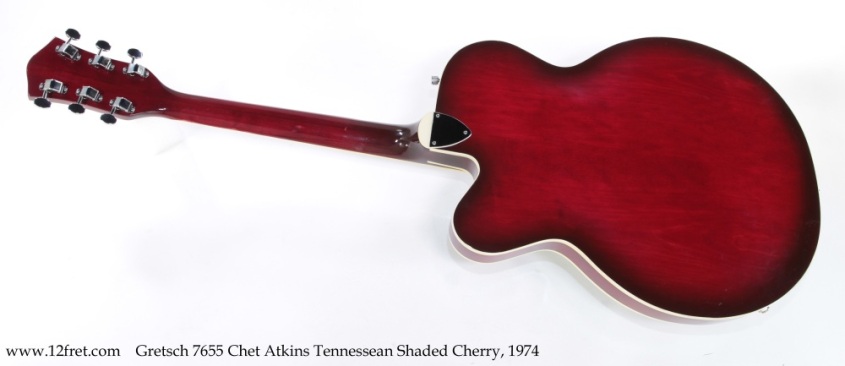 Gretsch 7655 Chet Atkins Tennessean Shaded Cherry, 1974 Full Rear View