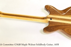 Gretsch Committee G7628 Maple Walnut Solidbody Guitar, 1978 Full Rear View