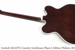 Gretsch G6122TG Country Gentleman Player's Edition Walnut, 2016 Full Rear View