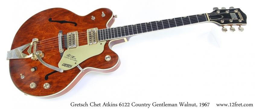 Gretsch Chet Atkins 6122 Country Gentleman Walnut, 1967 Full Front View