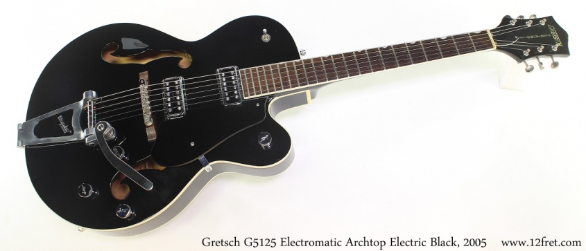 Gretsch G5125 Electromatic Archtop Electric Black, 2005 Full Front View