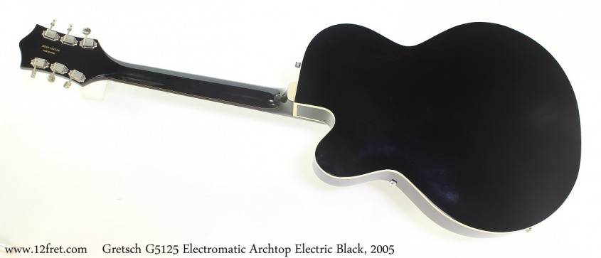 Gretsch G5125 Electromatic Archtop Electric Black, 2005 Full Rear View