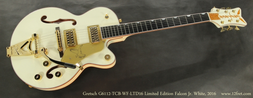Gretsch G6112-TCB-WF-LTD16 Limited Edition Falcon Jr. Vintage White, 2016  Full Front View