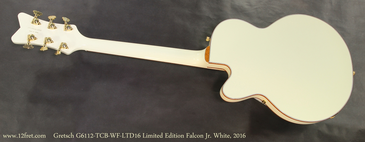 Gretsch G6112-TCB-WF-LTD16 Limited Edition Falcon Jr. Vintage White, 2016  Full Rear View