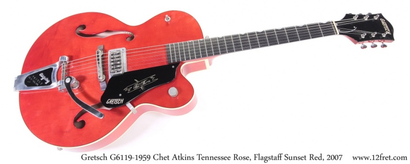 Gretsch G6119-1959 Chet Atkins Tennessee Rose, Flagstaff Sunset Red, 2007 Full Front View