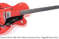 Gretsch G6119-1959 Chet Atkins Tennessee Rose, Flagstaff Sunset Red, 2007 Full Front View