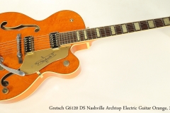 Gretsch G6120 DS Nashville Archtop Electric Guitar Orange, 2003 Full Front View