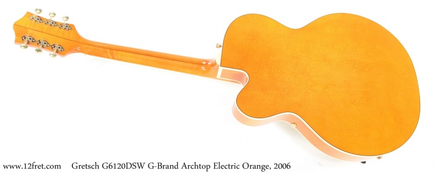 Gretsch G6120DSW G-Brand Archtop Electric Orange, 2006 Full Rear View