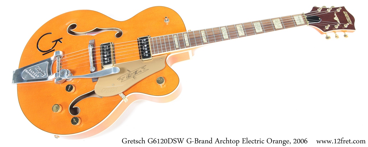 Gretsch G6120DSW G-Brand Archtop Electric Orange, 2006 Full Front View