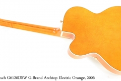 Gretsch G6120DSW G-Brand Archtop Electric Orange, 2006 Full Rear View