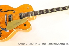 Gretsch G6120DSW TV Jones T-Armonds, Orange 2014 Full Front View