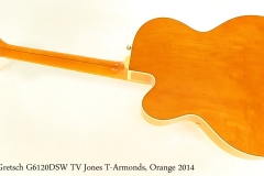 Gretsch G6120DSW TV Jones T-Armonds, Orange 2014 Full Rear View