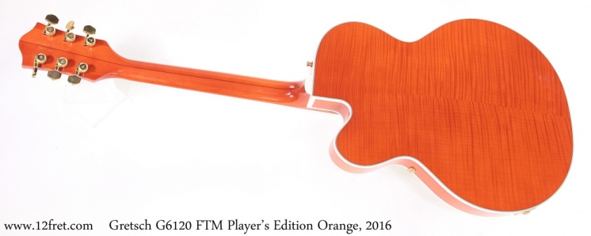 Gretsch G6120 FTM Player's Edition Orange, 2016 Full Rear View