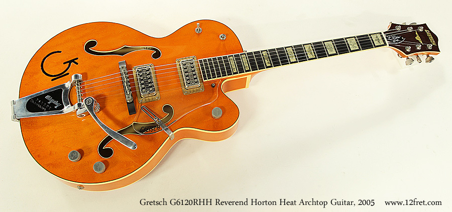Gretsch G6120RHH Reverend Horton Heat Archtop Guitar, 2005 Full Front View