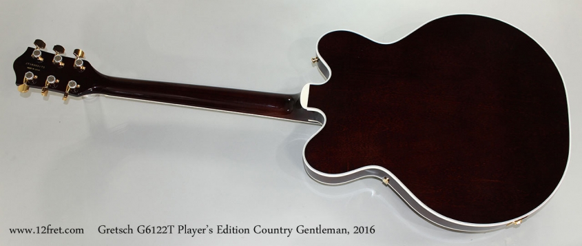 Gretsch G6122T Player's Edition Country Gentleman, 2016 Full Rear View