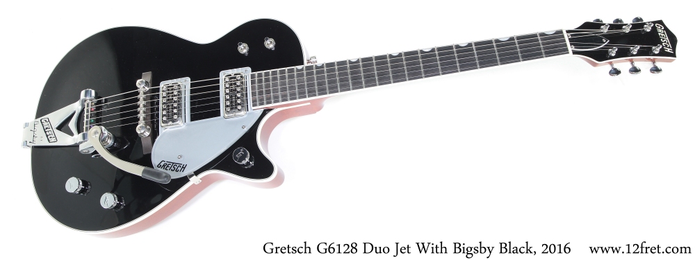 Gretsch G6128 Duo Jet With Bigsby Black 2016 www.12fret