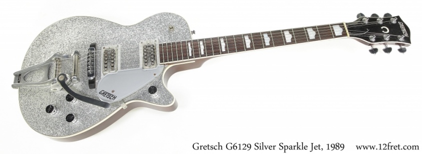 Gretsch G6129 Silver Sparkle Jet, 1989 Full Front View