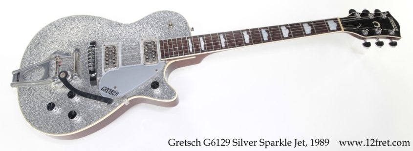 Gretsch G6129 Silver Sparkle Jet, 1989 Full Front View
