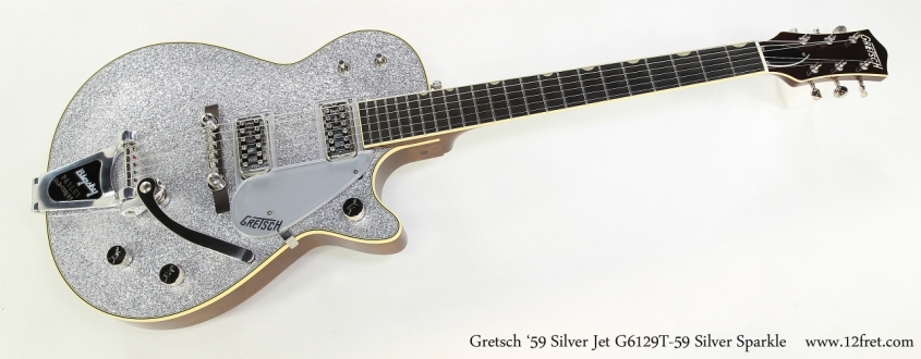 Gretsch '59 Silver Jet G6129T-59 Silver Sparkle  Full Front VIew