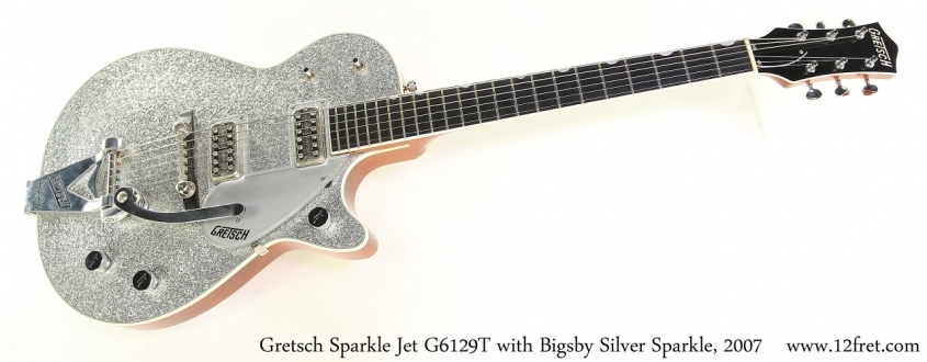 Gretsch Sparkle Jet G6129T with Bigsby Silver Sparkle, 2007 Full Front View