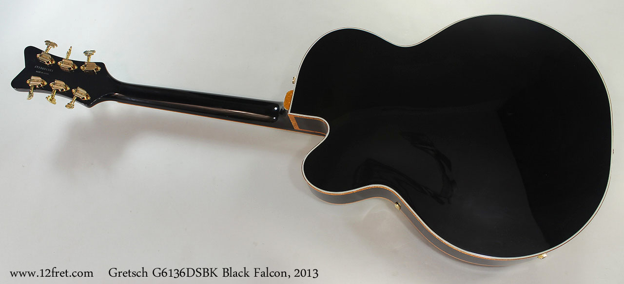 Gretsch G6136DSBK Black Falcon, 2013 Full Rear View