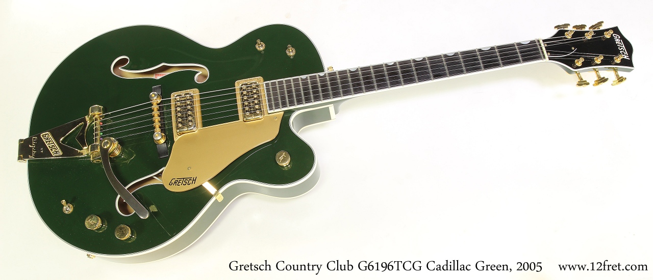 Gretsch Country Club G6196TCG Cadillac Green, 2005  Full Front View