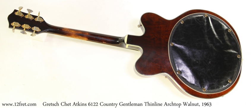 Gretsch Chet Atkins 6122 Country Gentleman Thinline Archtop Walnut, 1963 Full Rear View