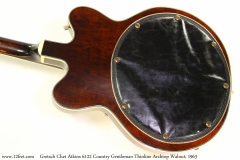 Gretsch Chet Atkins 6122 Country Gentleman Thinline Archtop Walnut, 1963 Back View