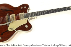 Gretsch Chet Atkins 6122 Country Gentleman Thinline Archtop Walnut, 1963 Full Front View