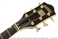 Gretsch Chet Atkins 6122 Country Gentleman Thinline Archtop Walnut, 1963 Head Front View