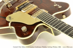 Gretsch Chet Atkins 6122 Country Gentleman Thinline Archtop Walnut, 1963 Heel View