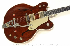 Gretsch Chet Atkins 6122 Country Gentleman Thinline Archtop Walnut, 1963 Top View