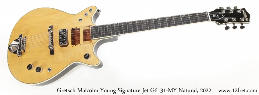 Gretsch Malcolm Young Signature Jet G6131-MY Natural, 2022 Full Front View