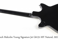 Gretsch Malcolm Young Signature Jet G6131-MY Natural, 2022 Full Rear View