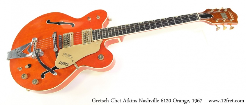 Gretsch Chet Atkins Nashville 6120 Orange, 1967 Full Front View