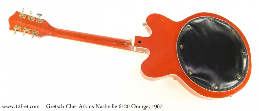 Gretsch Chet Atkins Nashville 6120 Orange, 1967 Full Rear View