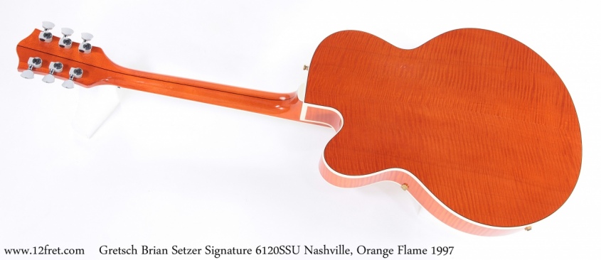 Gretsch Brian Setzer Signature 6120SSU Nashville, Orange Flame 1997 Full Rear View